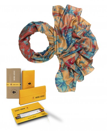 Палантин Женский SN40-FLEUR/PECHE